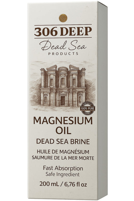 306 Deep™ Magnesium Oil Spray (Full Box – 12 Units) – Pure Dead Sea Relief for Muscles, Sleep & Skin